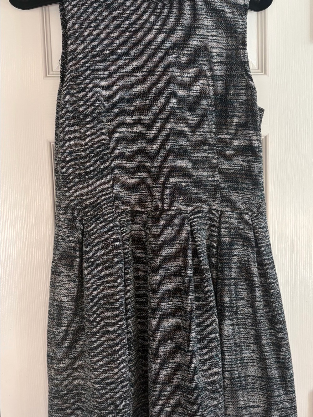 Ganni Gray Marled Knit Midi Dress